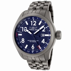 Invicta Watches : 0191 Blue Dial Stainless Steel Band Men Watch