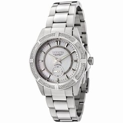 Invicta Watches : 0245 Mother Of Pearl Dial Stainless Steel Band Women Watch