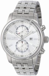 Invicta Watches : 0248 Silver Dial Stainless Steel Band Men Watch