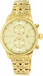 Invicta Watches : 0253 Quartz Gold Tone Stainless Steel Men Watch