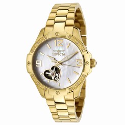 Invicta Watches : 0290 Mother Of Pearl Dial Stainless Steel Band Women Watch