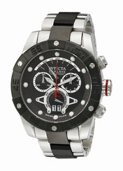 Invicta Watches : 0329 Black Dial Chronograph Luminous Screw-down-crown Water-resistant Men Watch