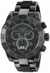 Invicta Watches : 0334 Black Dial Stainless Steel Band Men Watch