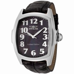 Invicta Watches : 0399 Quartz Analog Black Leather Men Watch