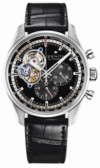 Zenith Watches : 03.2040.4061/21.C496 Chronomaster El Primero Open Chronograph Black Leather Men Watch
