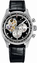 Zenith Watches : 03.2042.4061/21.C496 El Primero Chronomaster 1969 Chronograph Black Leather Men Watch