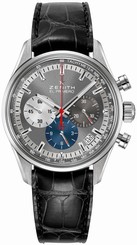 Zenith Watches : 03.2150.400/26.C714 El Primero Automatic Chronograph Date Black Leather Men Watch