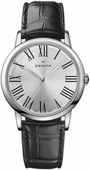 Zenith Watches : 03.2290.679/11.C493 Automatic Roman Numerals Dial Black Leather Men Watch