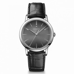 Zenith Watches : 03.2290.679/26.C493 Automatic Elite Classic Black Leather Men Watch