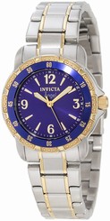 Invicta Watches : 0548 Blue Dial Stainless Steel Band Women Watch