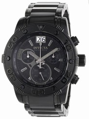 Invicta Watches : 0762 Black Dial Stainless Steel Band Men Watch