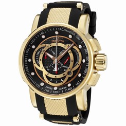Invicta Watches : 0896 Quartz Chronograph Date Black Polyurethane Men Watch