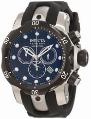 Invicta Watches : 0947 Quartz Chronograph Date Black Polyurethane Men Watch