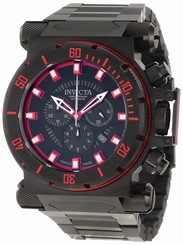 Invicta Watches : 10032 Black Dial Stainless Steel Band Men Watch