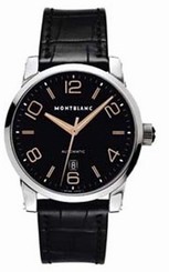 MontBlanc Watches : 101551 Automatic Black Leather Men Watch