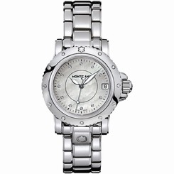MontBlanc Watches : 102362 Quartz Diamonds Bezel Stainless Steel Women Watch
