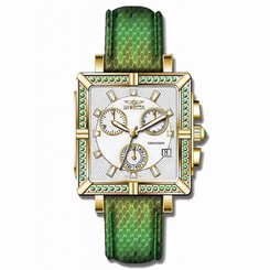 Invicta Watches : 10330 Silver Dial Leather Band Women Watch