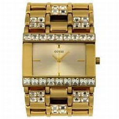 Guess Watches : 10591L Japanese Quartz Gold-Tone Stainless Steel Women Watch