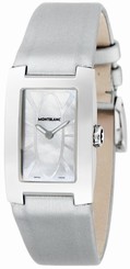 MontBlanc Watches : 106169 Quartz Mother of Pearl Dial Gray Satin Women Watch