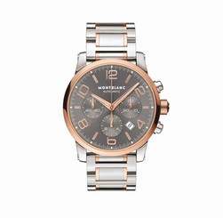 MontBlanc Watches : 107321 Automatic Stainless Steel and 18K Rose Gold Men Watch