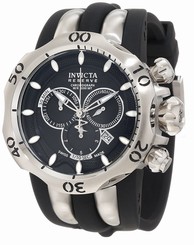 Invicta Watches : 10825 Black Dial Chronograph Luminous Stop-watch Men Watch
