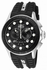 Invicta Watches : 10840 Black Dial Stainless Steel Band Men Watch