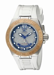Invicta Watches : 10882 Quartz Analog Day Date White Silicone Men Watch