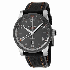 MontBlanc Watches : 109137 Automatic Black Leather Men Watch