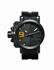 Oakley Watches : 10-040 Quartz Analog Black Dial Rubber Strap Men Watch