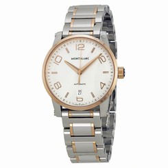 MontBlanc Watches : 110329 Automatic Analog Date Stainless Steel and 18k Rose Gold Men Watch