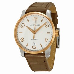 MontBlanc Watches : 110330 Automatic Analog Date 18k Rose Gold Bezel Brown Leather Men Watch