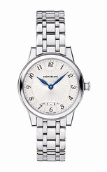 MontBlanc Watches : 111207 Quartz Silver Dial Date Stainless Steel Women Watch