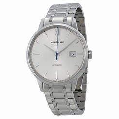 MontBlanc Watches : 111581 Automatic Silver Date Stainless Steel Men Watch