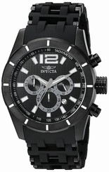 Invicta Watches : 11249 Black Dial Stainless Steel Band Men Watch
