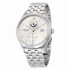 MontBlanc Watches : 112648 Heritage Chronometrie Dual Time Stainless Steel Men Watch