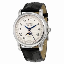 MontBlanc Watches : 113645 Silver Automatic Men Watch