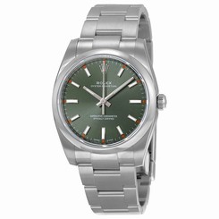 Rolex Watches : 114200GNSO Automatic Oyster Perpetual Olive Green Dial Stainless Steel Men Watch