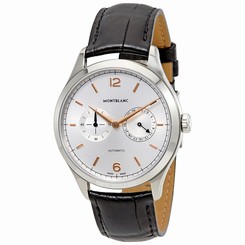 MontBlanc Watches : 114872 Silver Automatic Men Watch