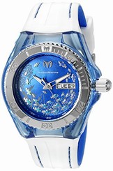TechnoMarine Watches : 115116 Quartz Blue Mother of Pearl Dial White Silicone Women Watch