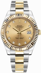Rolex Watches : 116333 Champagne-diamond Dial Stainless-steel-gold Band Men Watch