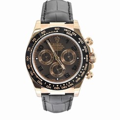 Rolex Watches : 116515 Chocolate Dial Leather Band Women Watch