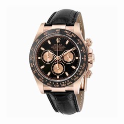 Rolex Watches : 116515LN Black Dial Fixed Black Cerachrom Band Men Watch