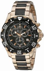 Invicta Watches : 1221 Black Dial Luminescent Hands Stop Watch Men Watch