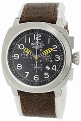 Invicta Watches : 12313 Quartz Chronograph Date Brown Leather Men Watch
