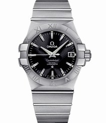 Omega Watches : 123.10.35.20.01.001 35mm Automatic Co-Axial Black Dial Stainless Steel Case With Stainless Steel Bracelet Men Watch