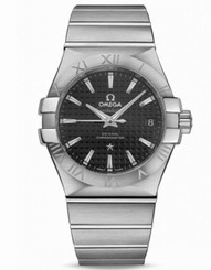 Omega Watches : 123.10.35.20.01.002 35mm Automatic Co-Axial Black Dial Stainless Steel Case With Stainless Steel Bracelet Men Watch