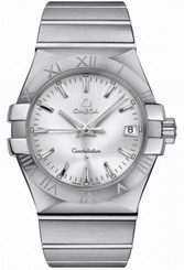 Omega Watches : 123.10.35.60.02.001 35mm Quartz Silver Dial Stainless Steel Case With Stainless Steel Bracelet Men Watch