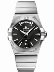 Omega Watches : 123.10.38.22.01.001 38mm Automatic Co-Axial Chronometer Black Dial Stainless Steel Case With Stainless Steel Bracelet Men Watch