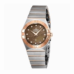 Omega Watches : 123.20.27.60.63.003 Brown Dial Fixed 18kt Rose Gold Band Men Watch
