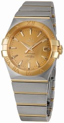 Omega Watches : 123.20.35.20.08.001 35mm Automatic Chronometer Yellow Gold Dial And Case With Yellow Gold And Stainless Steel Bracelet Men Watch